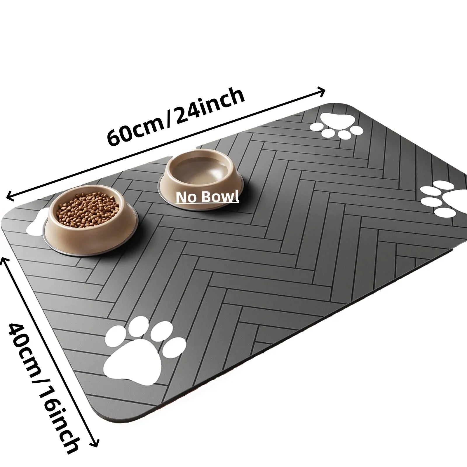 Waterproof Dog Bowl Mat | Non-slip, Quick Dry Feeding Pad for Pets, Cats & Dogs