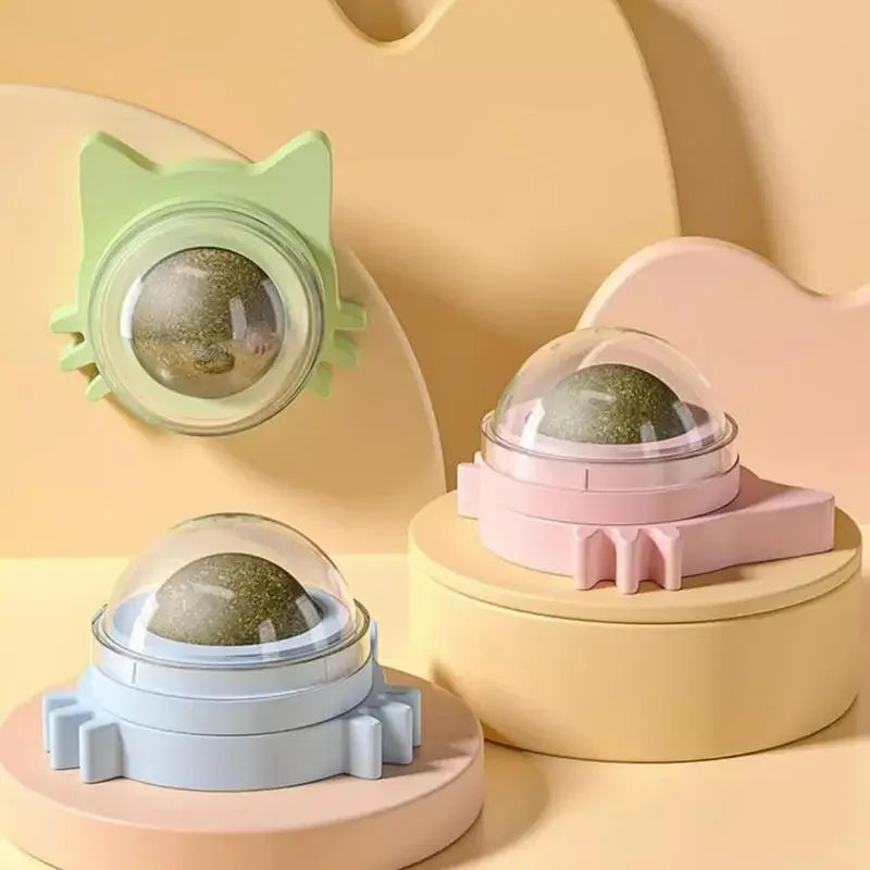 Lickable Catnip Balls – Funny Chew Toy for Cats | Dental Care, Treat & Play